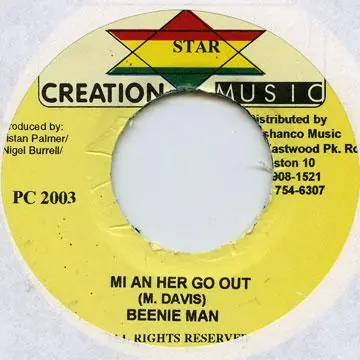 ReggaeCollector.com - Beenie Man - Mi An Her Go Out (Creation Music) Seasonal Sale