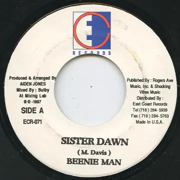 ReggaeCollector.com - Beenie Man - Sister Dawn (East Coast US) Best Price
