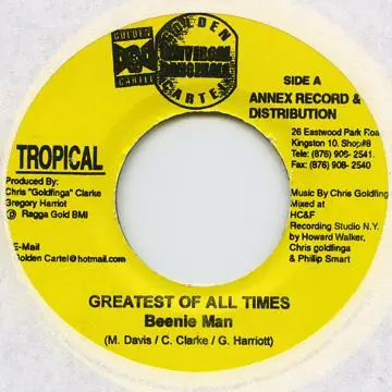 Modern ReggaeCollector.com - Beenie Man - Greatest Of All Times (Golden Cartel/Universal Danncehall)