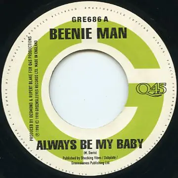 ReggaeCollector.com - Beenie Man - Always Be My Baby (Greensleeves UK) Buy Direct
