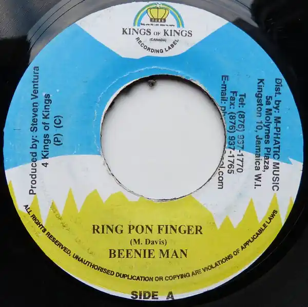 ReggaeCollector.com - Beenie Man - Ring Pon Finger (Kings of Kings JM) Holiday Sale
