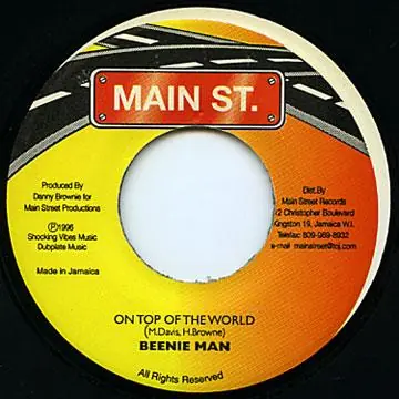 ReggaeCollector.com - Beenie Man - On Top Of The World (Main Street) Authentic
