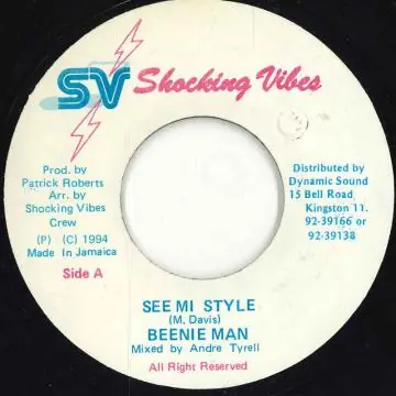 ReggaeCollector.com - Beenie Man - See Mi Style (Shocking Vibes) Warranty Included