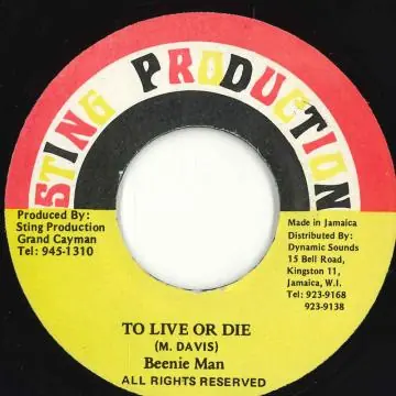 Best Choice ReggaeCollector.com - Beenie Man - To Live Or Die (Sting Production)