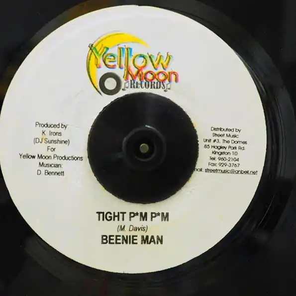 Today Only ReggaeCollector.com - Beenie Man - Tight P*m P*m (Yellow Moon Records JM)