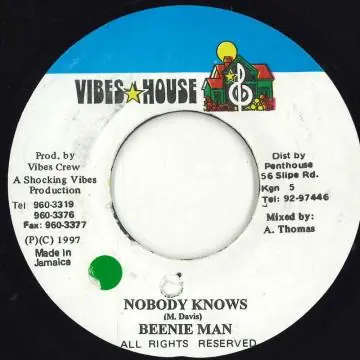 ReggaeCollector.com - Beenie Man - Nobody Knows (Vibes House) Deal
