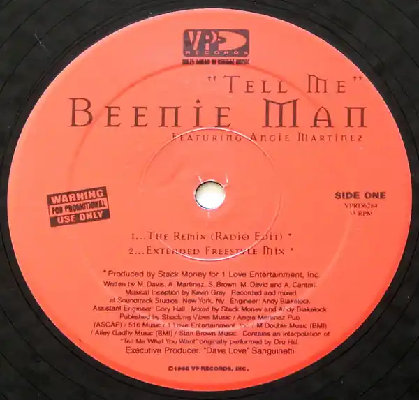 Last Chance ReggaeCollector.com - Beenie Man - Tell Me (VP Records US)