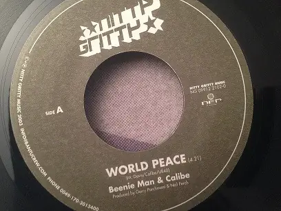 ReggaeCollector.com - Beenie Man & Calibe - World Peace(Nitty Gritty Records DE) Special Discount