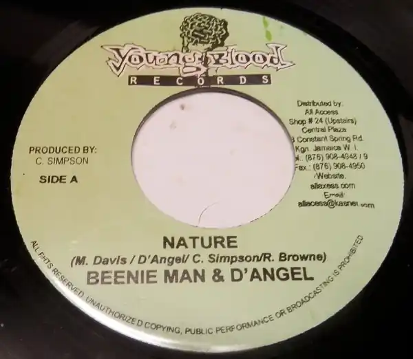 ReggaeCollector.com - Beenie Man & D'Angel / Shotta - Nature / Pop Style (Young Blood Records JM) Trusted Brand