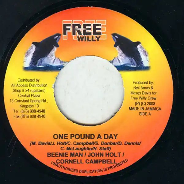 Discount ReggaeCollector.com - Beenie Man / John Holt / Cornell Campbell / Kanang - One Pound A Day/ Corresponding (Free Willy JM)