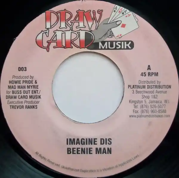 ReggaeCollector.com - Beenie Man / Lexxus - Imagine Dis / Flippin (Draw Card Musik JM) Mega Sale