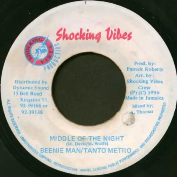 ReggaeCollector.com - Beenie Man / Tanto Metro - Middle Of The Night (Shocking Vibes JM) Authentic