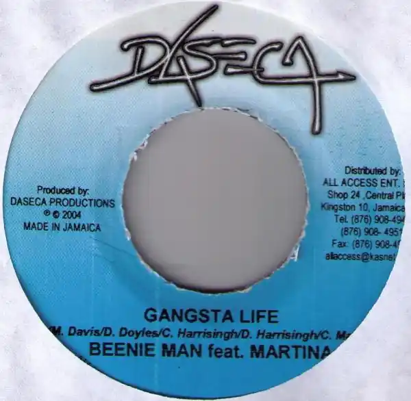 ReggaeCollector.com - Beenie Man, Martina / Alaine - Gangsta Life / Anything (Only For You) (Daseca JM) Deal