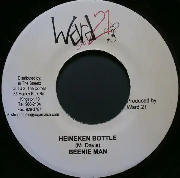 Professional Grade ReggaeCollector.com - Beenie Man, Polindus - Heineken Bottle / You Dig (Ward 21 JM)