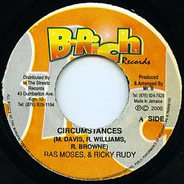 Discount ReggaeCollector.com - Beenie Man, Ricky Rudie - Circumstances (B Rich)