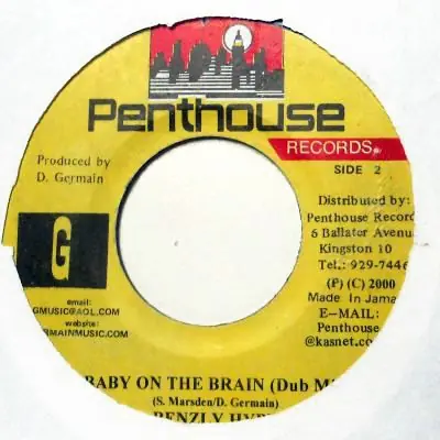 Don’t Miss Out ReggaeCollector.com - Benzley Hype - Baby On The Brain (Penthouse Records JM)