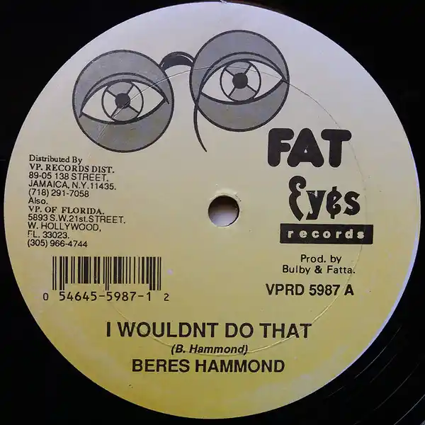 ReggaeCollector.com - Beres Hammond - I Wouldn't Do That (Fat Eyes Records US) Hot Picks