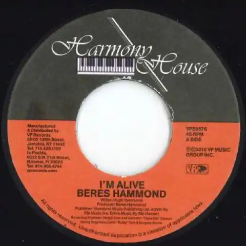 ReggaeCollector.com - Beres Hammond - I'm Alive / I'm Alive Dub (Harmony House/VP US) Best Seller