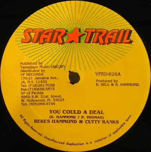 Editor’s Pick ReggaeCollector.com - Beres Hammond & Cutty Ranks - You Could A Deal (Star Trail UK)