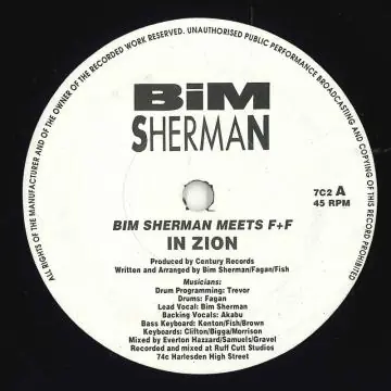 New Arrival ReggaeCollector.com - Bim Sherman, Fagan, Fish - In Zion (Century UK)