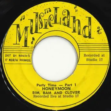 Luxury ReggaeCollector.com - Bim, Bam And Clover - Party Time Honeymoon (Musicland)
