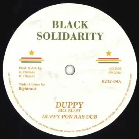 While Supplies Last ReggaeCollector.com - Bill Blast / Tristan Palmer - Duppy; Duppy Pon Ras Dub / Greatest Lover; Greatest Version (Black Solidarity UK)