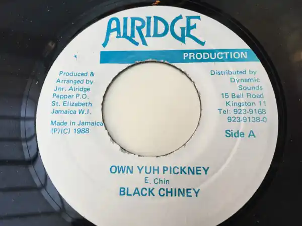 Hot Picks ReggaeCollector.com - Black Chiney - Own Yuh Pickney (Alridge Production JM)