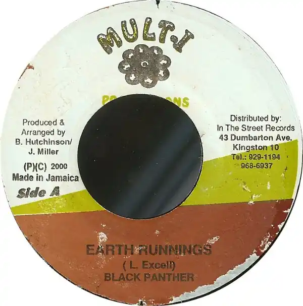 Professional Grade ReggaeCollector.com - Black Panther / Elephant Man - Earth Runnings / Twidly Bit (Mult-I Productions JM)