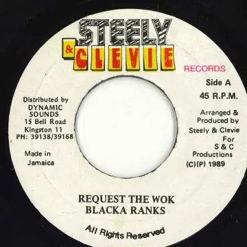 Buy Online ReggaeCollector.com - Blacka Ranks - Request The Wok (Steely & Clevie)