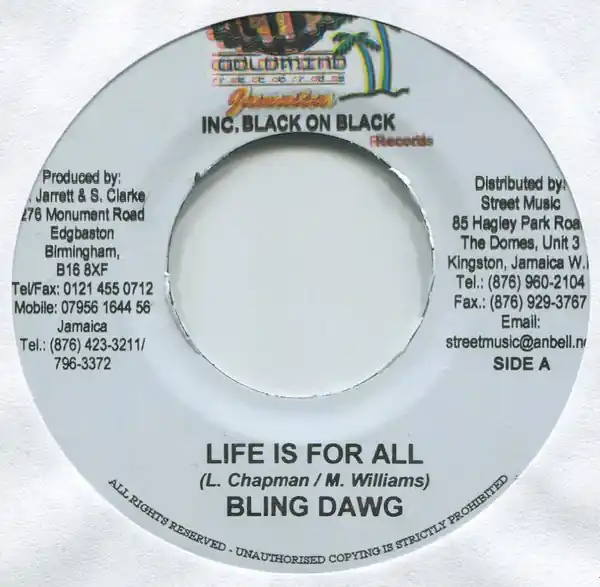 ReggaeCollector.com - Bling Dawg / Delly Ranks, Voicemail - Life Is For All / Look How Dem Dis Weh(Goldmind Records JM) Get Yours