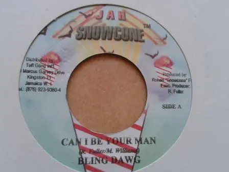 Crafted ReggaeCollector.com - Bling Dawg / Tomahawk - Can I Be Your Man / Girlz Nominee (Jah Snowcone JM)