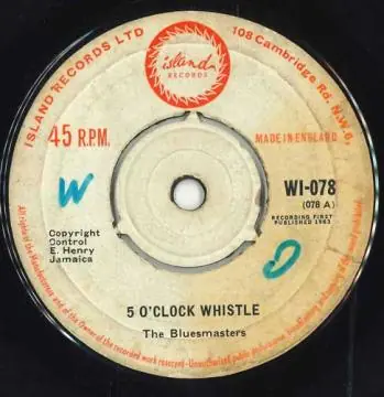 ReggaeCollector.com - Bluesmasters - 5 O'Clock Whistle (Island UK) Worldwide Shipping