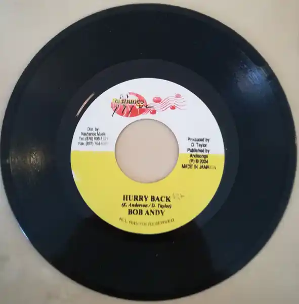 ReggaeCollector.com - Bob Andy - Hurry Back / I Love You(Rashanco Music JM) Buy Online