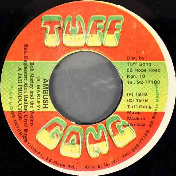 Buy Today ReggaeCollector.com - Bob Marley & The Wailers - Ambush (Tuff Gong JM)