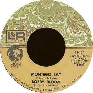 Fresh Stock ReggaeCollector.com - Bobby Bloom - Montego Bay (L&R Records US)