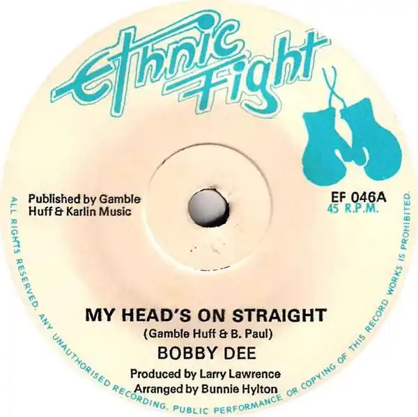 ReggaeCollector.com - Bobby Davis / Ethnic Fight Band - My Head's On Straight / Head On Rocker (Ethnic Fight UK) Professional Grade
