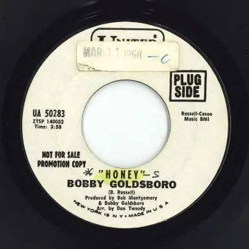 Buy Today ReggaeCollector.com - Bobby Goldsboro - Honey (United Artist US (Promo))