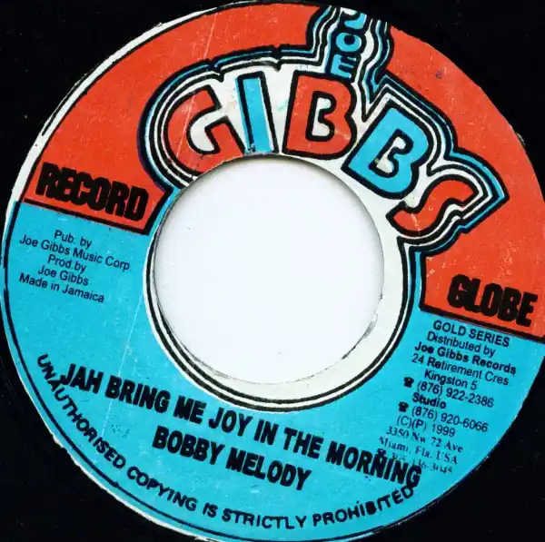 ReggaeCollector.com - Bobby Melody - Jah Bring Me Joy In The Morning (Joe Gibbs Record Globe JM) Same Day Shipping