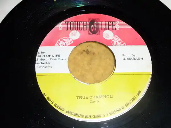 Warranty Included ReggaeCollector.com - Bobby Zarro - True Champion (Touch Of Life JM)