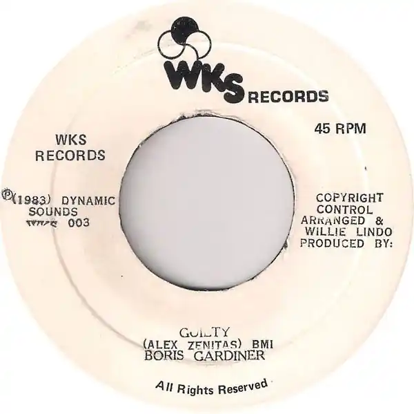 ReggaeCollector.com - Boris Gardiner - Guilty (WKS Records JM) Buy Online