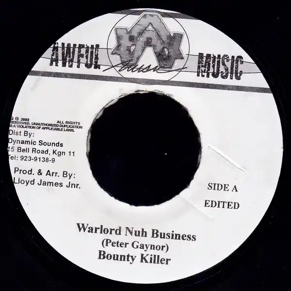 ReggaeCollector.com - Bounty Killer - Warlord Nuh Business (Awful Music JM) Deal