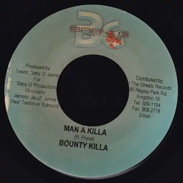 ReggaeCollector.com - Bounty Killer - Man A Killa (Baby G Productions JM) Genuine