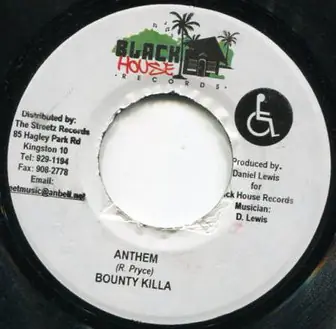 Worldwide Shipping ReggaeCollector.com - Bounty Killer - Anthem (Black House Records JM)