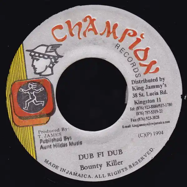 Seasonal Sale ReggaeCollector.com - Bounty Killer - Dub Fi Dub (Champion Records JM)