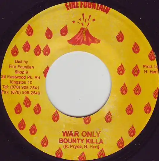 ReggaeCollector.com - Bounty Killer - War Only (Fire Fountain JM) Holiday Sale