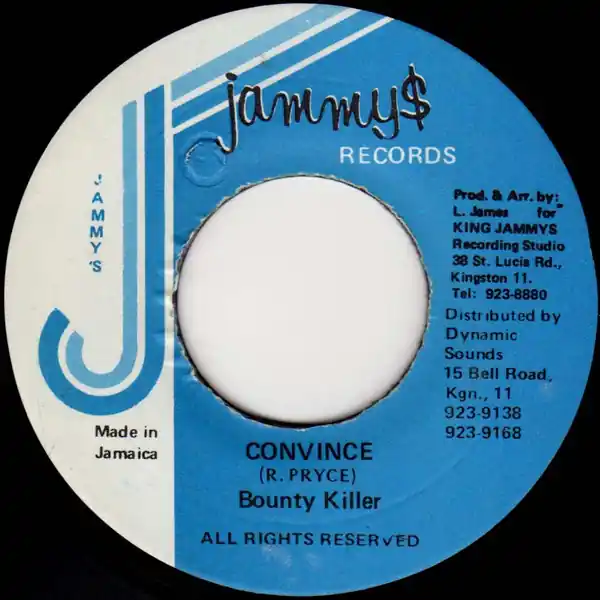 ReggaeCollector.com - Bounty Killer - Convince (Jammy's Records JM) Instant Buy