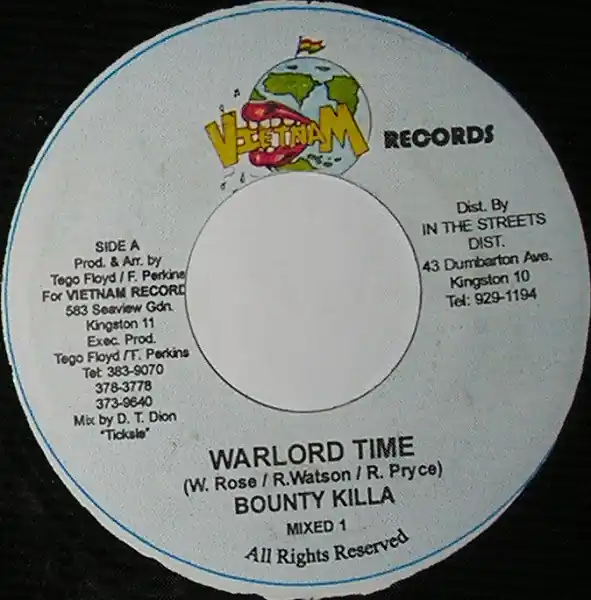 ReggaeCollector.com - Bounty Killer - Warlord Time (Vietnam Records JM) Trusted Brand