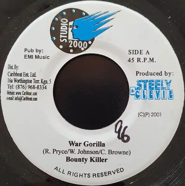 Bargain ReggaeCollector.com - Bounty Killer / Agony Polish - War Gorilla / Gimme Dem (Studio 2000 JP)