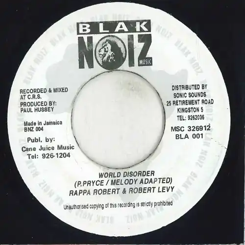 Best Price ReggaeCollector.com - Brappa Robert & Robert Levy - World Discorder (BLAK NOIZ MUSIC JM)