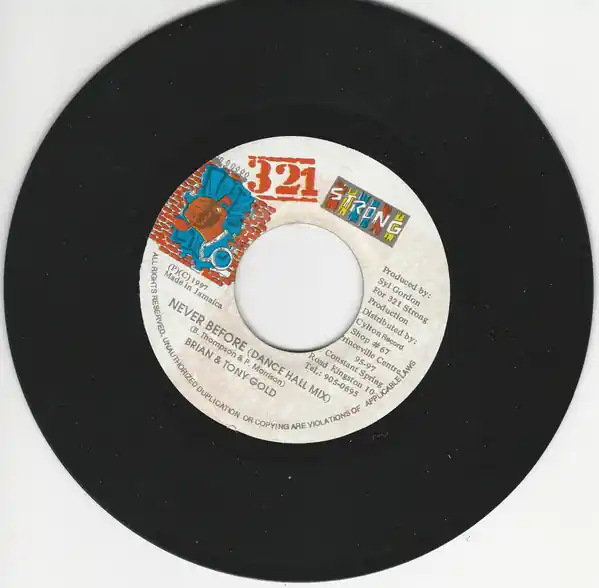 Seasonal Sale ReggaeCollector.com - Brian & Tony Gold - Never Before (321 Strong JM)